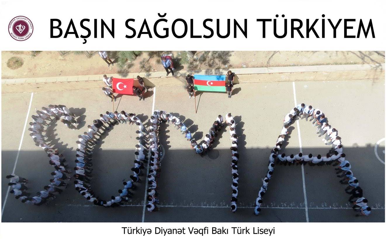 Bakı Türk Liseyindən unudulmaz Soma başsağlığı
