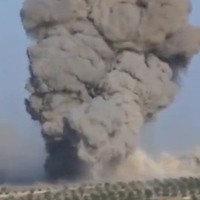 Suriyada hərbi hissələr bombalandı-Video
