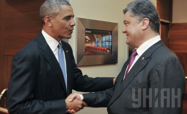 Obama Poroşenko ilə görüşdü