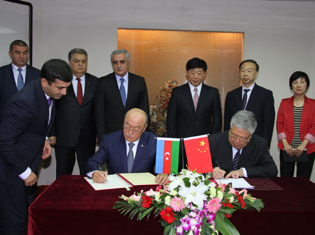 Azərbaycan və Çin arasında Memorandum imzalandı-Foto