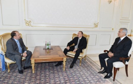 İlham Əliyev federasiya prezidentini qəbul edib
