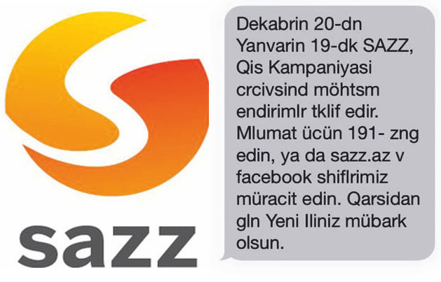 Sazz Azərbaycan dilinə sayğısızlıq edir