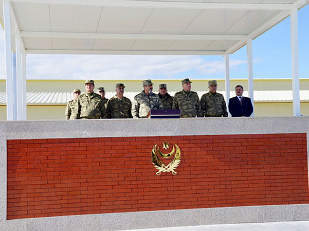 Zakir Həsənov yeni hərbi hissənin açılışında-Fotolar