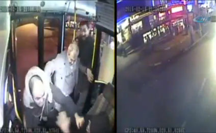 Avtobus sürücüsü vəhşicəsinə döyüldü-Video