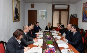 AZƏRTAC-ın baş direktoru Sloveniya parlamentinin nümayəndəsi ilə görüşdü-Foto