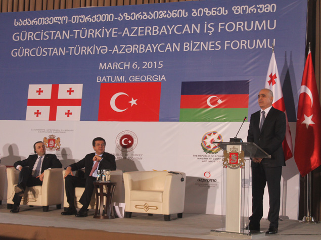 Gürcüstan-Türkiyə-Azərbaycan biznes forumu keçirildi