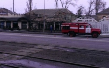 Odessada azərbaycanlıya məxsus obyekt yandırıldı-Video