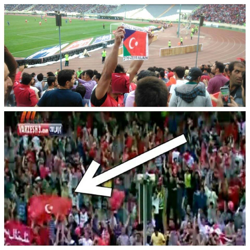 Tehranda Güney Azərbaycan bayrağı dalğalandırıldı