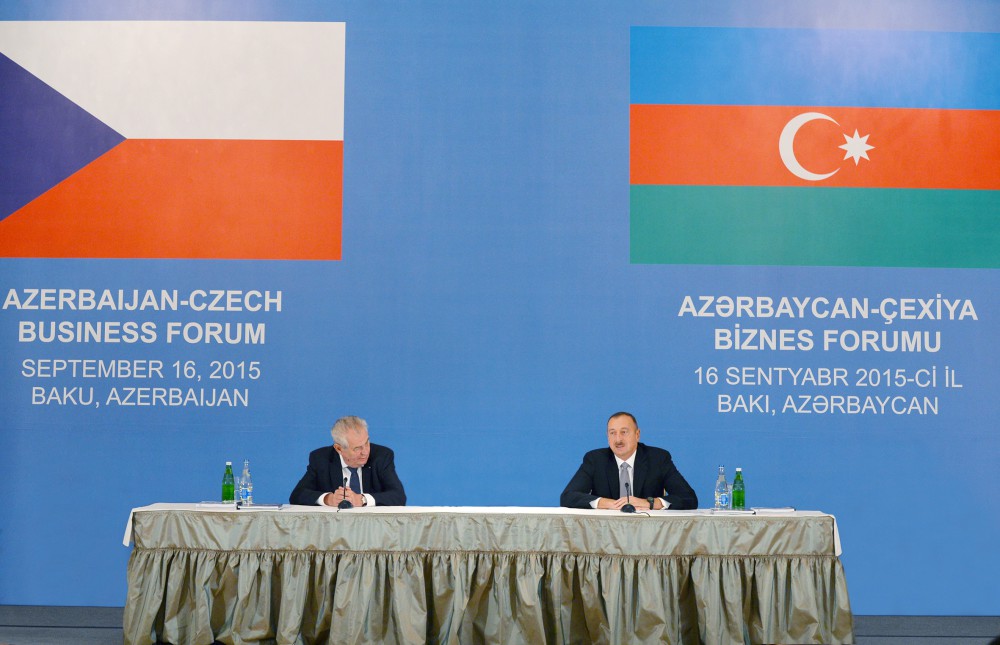 Bakıda Azərbaycan-Çexiya biznes forumu keçirilib
