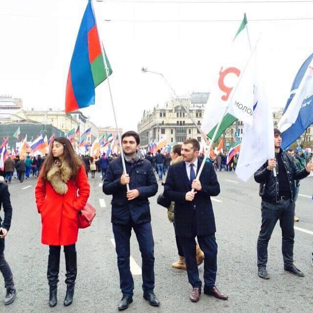 ASGA Rusiya nümayəndəliyi Rusiya Xalq Günü yürüşünə qatıldı – FOTOLAR+VIDEO