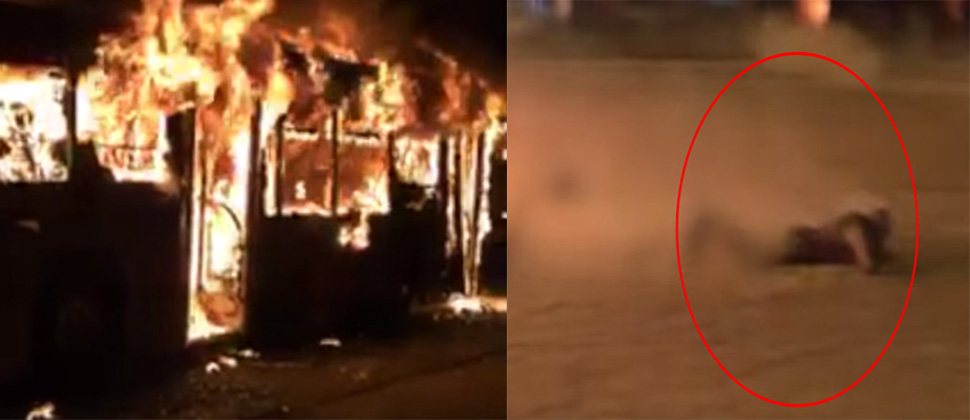 DƏHŞƏT!: 14 nəfər avtobusda diri-diri yandı VİDEO (18+)