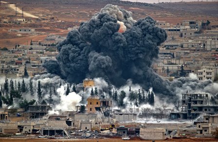 ABŞ Suriyanı bombaladı: 7-si uşaq 16 sivil öldü