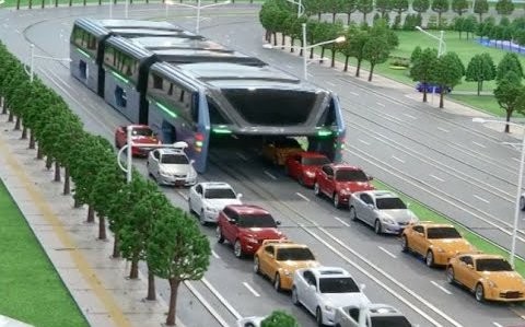 Çinin dünyanı şoka salan avtobusu – Video