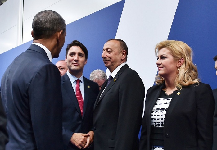 İlham Əliyev dünya liderləri ilə bir arada – FOTOLAR