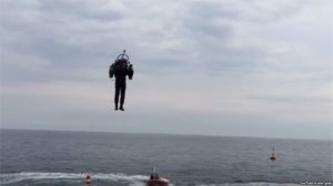 Motor qoşulmuş adam uçdu – Video
