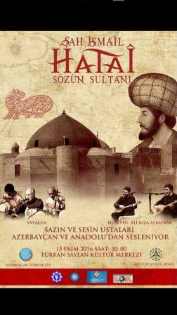 İstanbulda “Sözün sultanı Şah Xətai” adlı tədbir keçiriləcək
