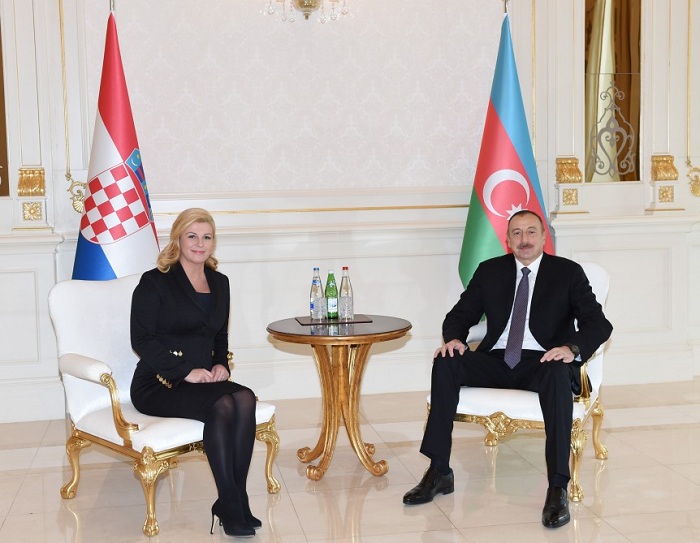 Xorvatiya prezidenti: “Siyasi əlaqələrimiz çox yaxşıdır”