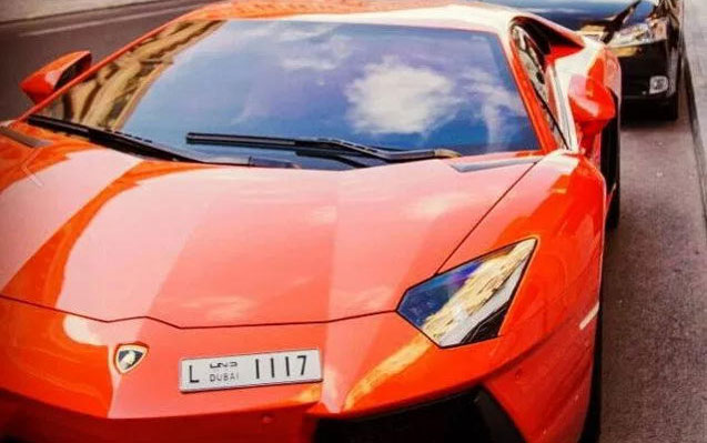 Bakıda Dubay nömrəli “Lamborghini” saxlanıldı – Foto
