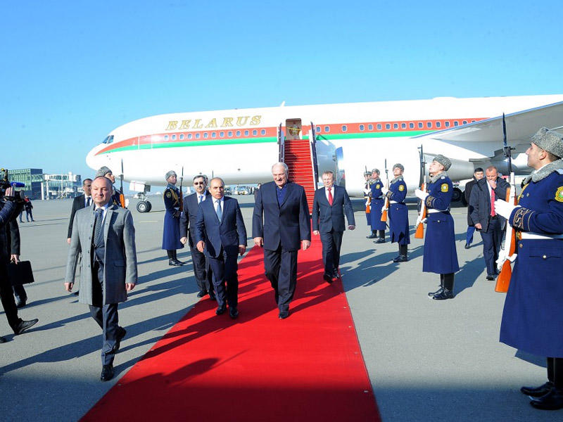Lukaşenko Azərbaycandadır – Foto