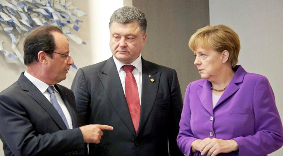 Poroşenko, Merkel və Olland arasında telefon danışığı olub
