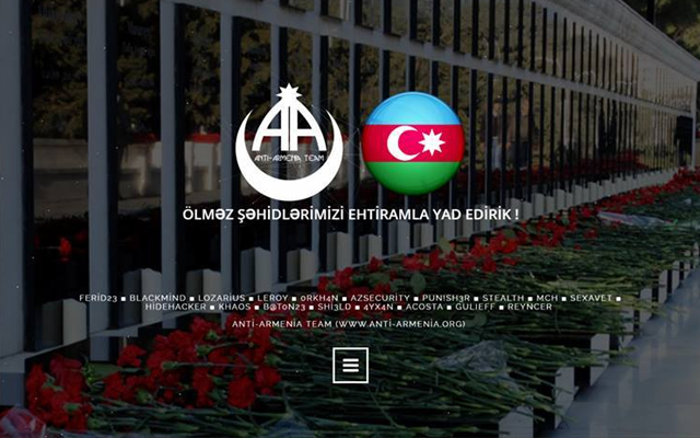 Azərbaycanlı hakerlər Ermənistanın dövlət saytlarını dağıtdı