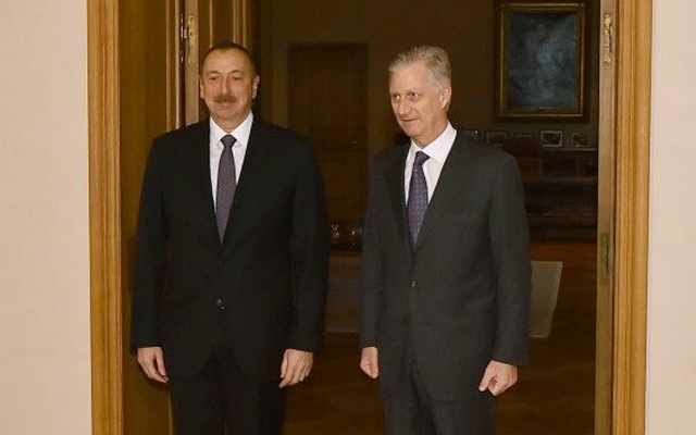 Prezident İlham Əliyev Belçika kralı ilə görüşüb