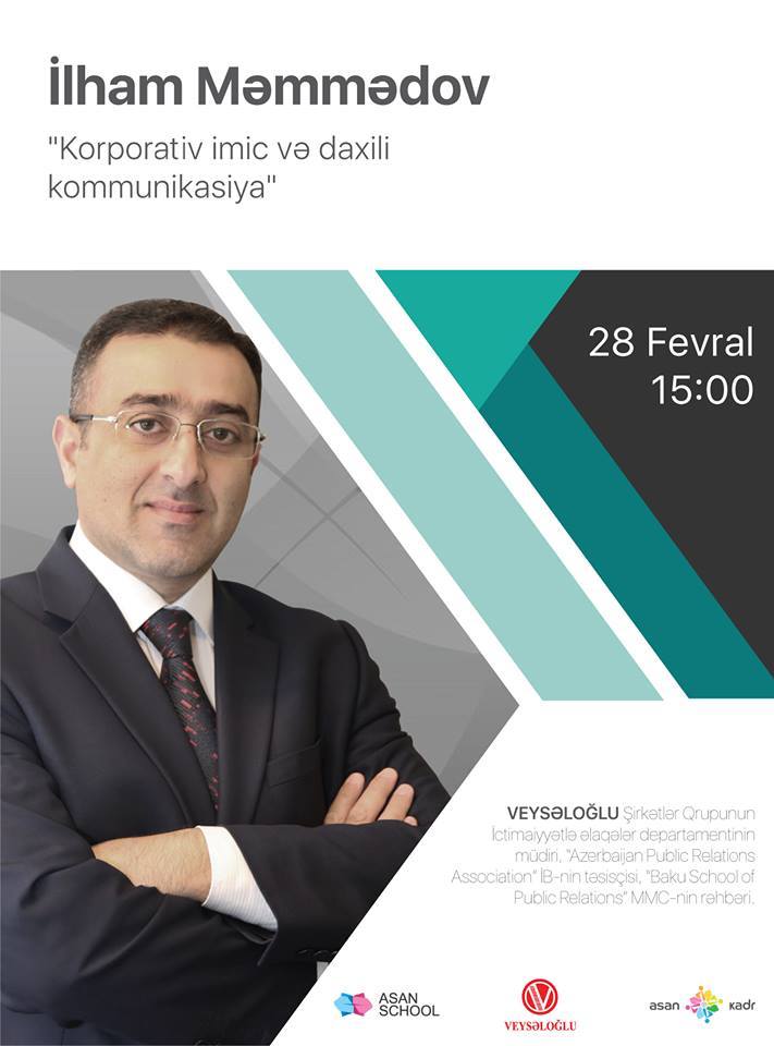 “Veysəloğlu”-nun rəsmisi “Korporativ imic və daxili kommunikasiya” mövzusunda çıxış edəcək