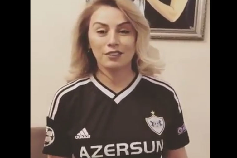 Roza Zərgərli “Qarabağ” forması ilə özünü biabır etdi – VİDEO