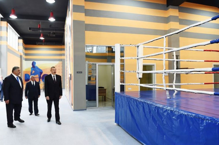 Prezident Ağcabədi Olimpiya İdman Kompleksinin açılışında
