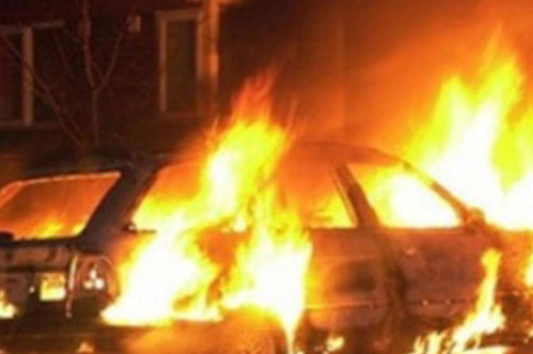 Hacıqabulda avtomobili yandı