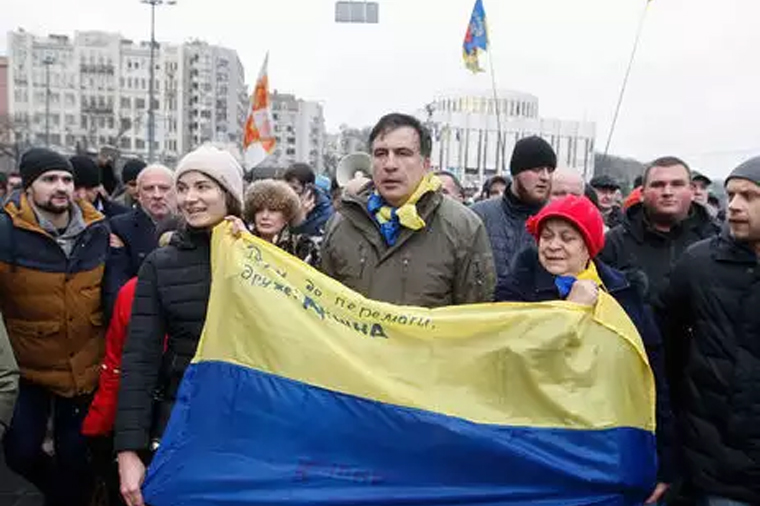 Kiyevdə Saakaşvili tərəfdarlarının yürüşü keçirilib