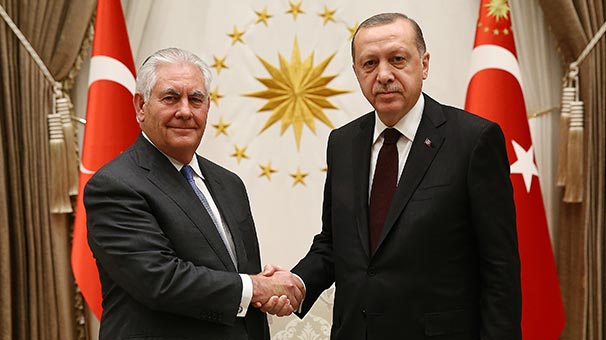 Tillerson Ankarada Ərdoğanla görüşdü