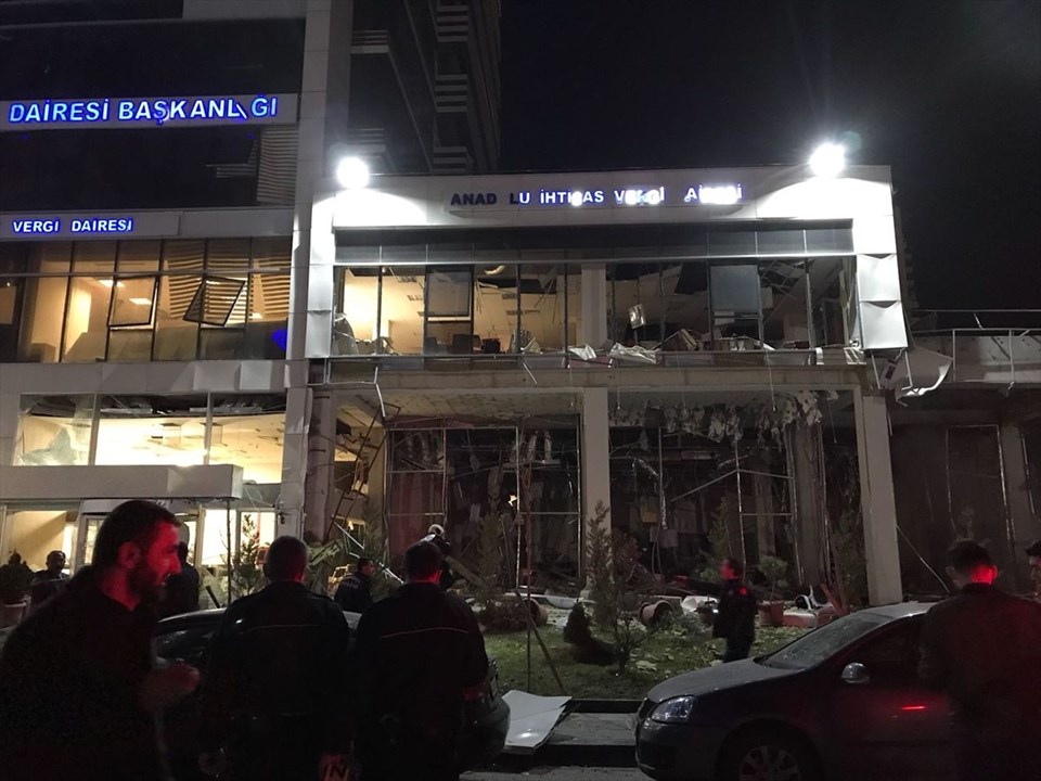 Ankarada güclü partlayış