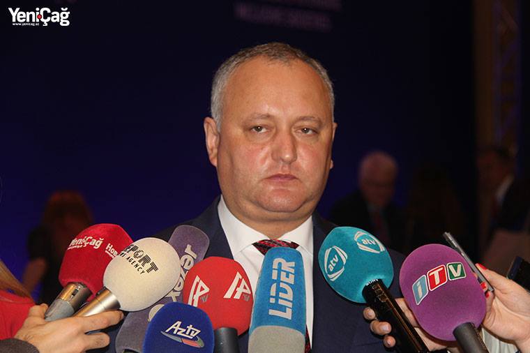 Moldova prezidenti: “Ümidvaram ki, İlham Əliyev bizim ölkəmizə də səfər edəcək”