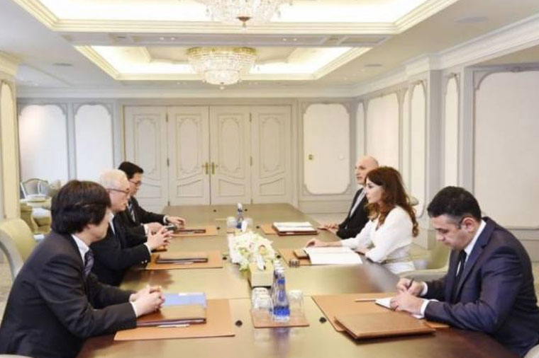 Mehriban Əliyeva Yaponiya rəsmisi ilə görüşdü – FOTOLAR