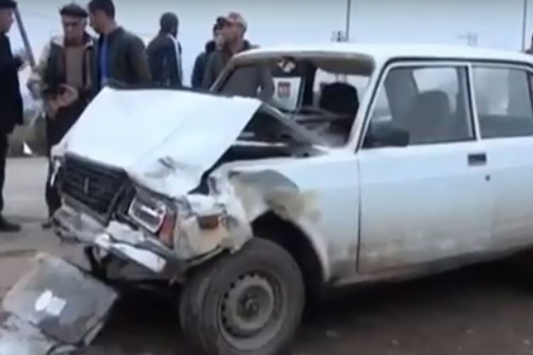 Azərbaycanda baş verən dəhşətli qəzanın görüntüləri – Video