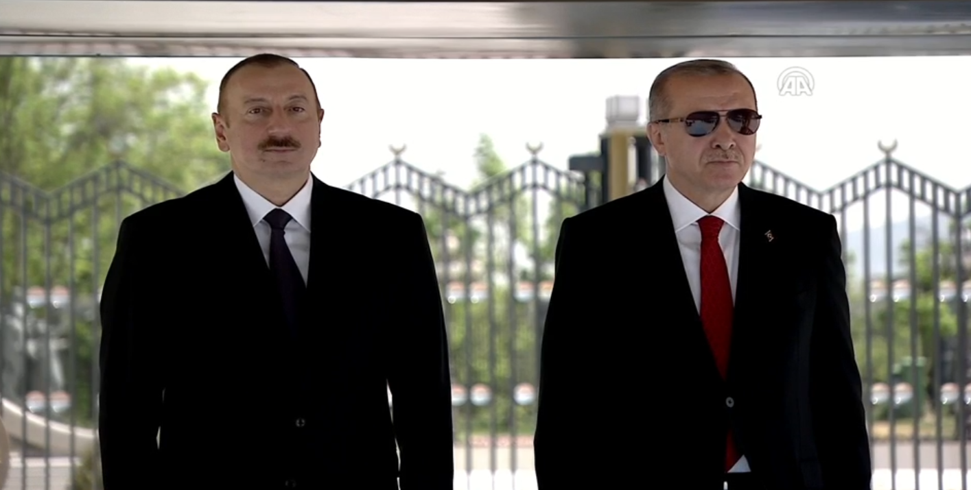 Aliyev’in Ankara’daki resmi karşılanma töreni –  VİDEO
