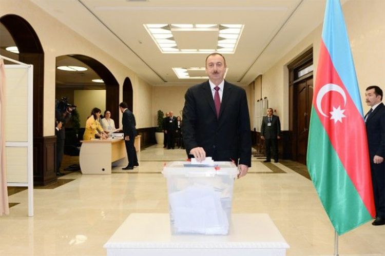Azərbaycan prezidenti səs verdi