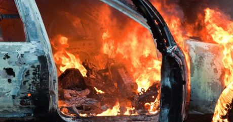 Zaqatalada “Opel” yandı