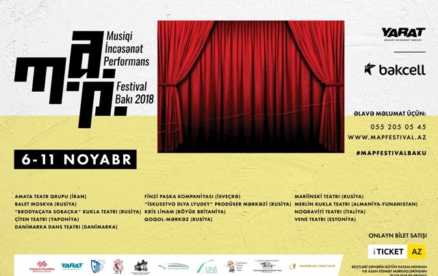Bakcell şirkətinin dəstəyilə Bakıda M.A.P. Beynəlxalq Teatr Festivalı start götürür
