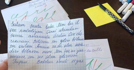 Şaxta babaya məktub yazan 11 yaşlı Tufana – Nazirlikdən cavab
