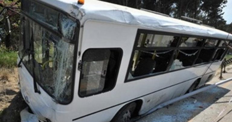 Bakıda iki sərnişin avtobusu toqquşdu – 6 nəfər yaralandı
