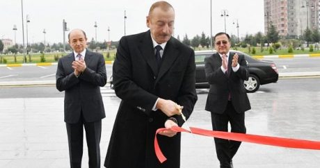 İlham Əliyev məhkəmənin yeni binasının açılışında – FOTO
