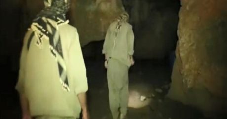Terrorçuların gizləndiyi mağaranın görüntüləri yayıldı – VİDEO