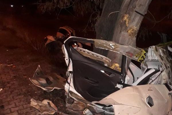 Tovuzda avtomobil ağaca çırpıldı – Ölən və yaralanan var