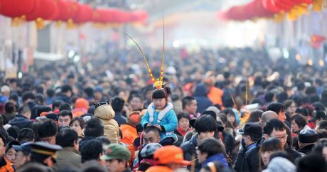 Çinin əhalisi 5.3 milyon nəfər artıb