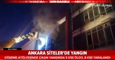Son dəqiqə: Ankarada dəhşətli yanğın – 5 nəfər öldü, binada köməksiz qalanlar var