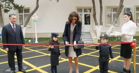 Mehriban Əliyeva uşaq bağçasının açılışında – FOTO