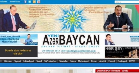 “Yeni Azərbaycan” qəzeti 26 yaşında!