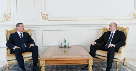 Prezident Ukraynanın yeni səfirinin etimadnaməsini qəbul etdi
